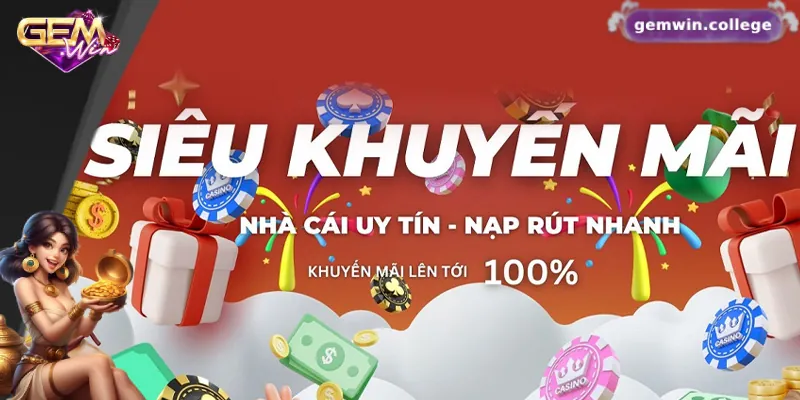 Khuyến mãi Gemwin mang lại nhiều lợi ích hấp dẫn cho người chơi
